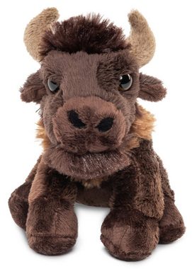 Uni-Toys Kuscheltier Bison Plushie - 13 cm (Höhe) - Plüsch-Büffel, Wisent - Plüschtier, zu 100 % recyceltes Füllmaterial