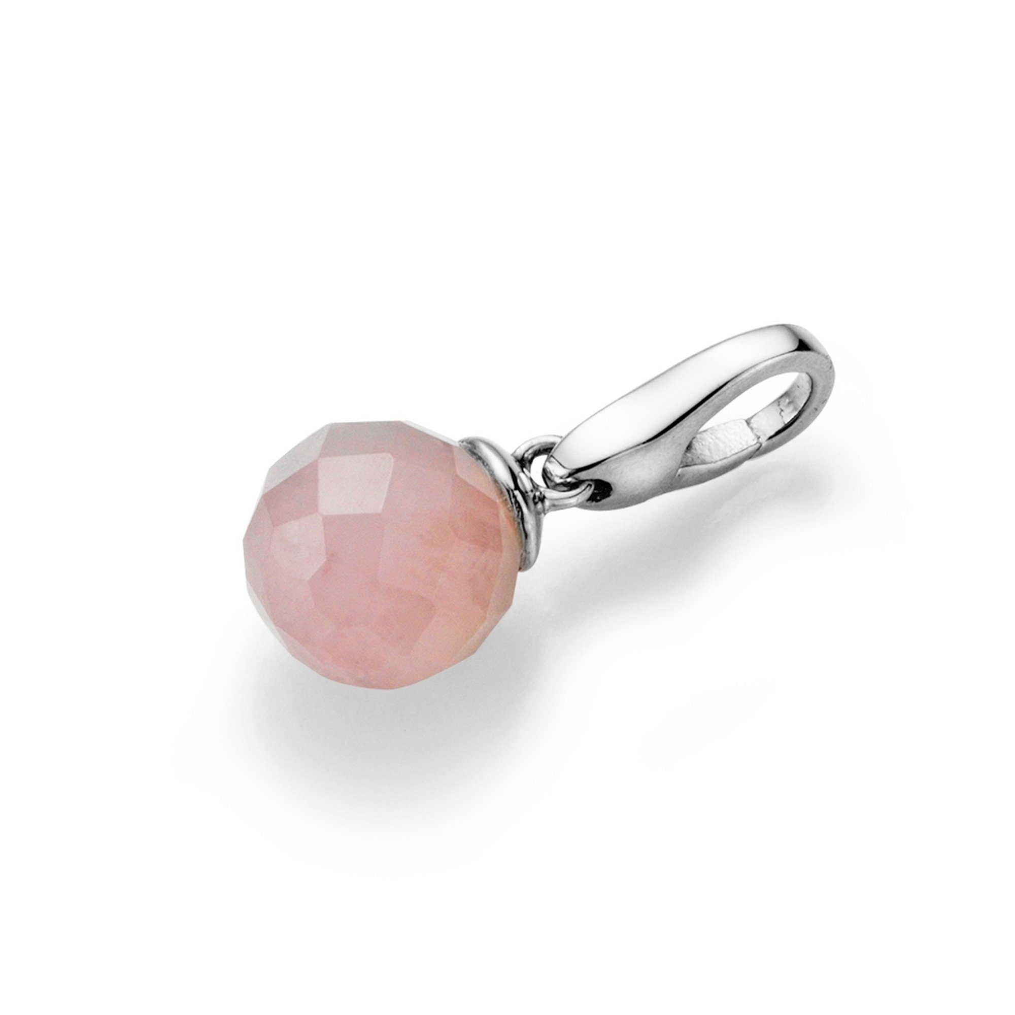 GIORGIO MARTELLO MILANO Charm Kugel Rosenquarz Kugel mit Symbolkraft, Silber 925