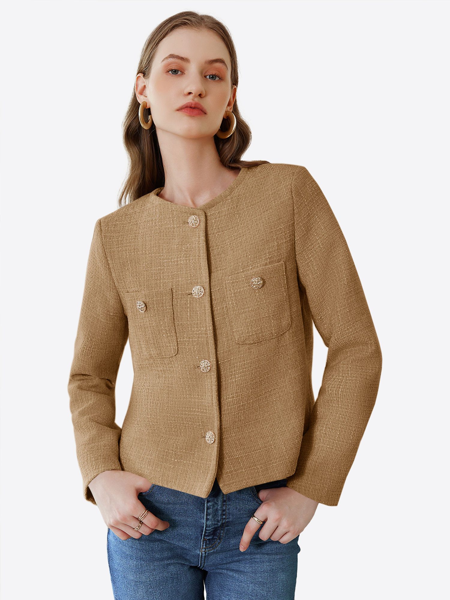 Imily Bela Kurzmantel Damen Lässige kurze Anzugjacke (Packung, 1-tlg., 1per günstig online kaufen