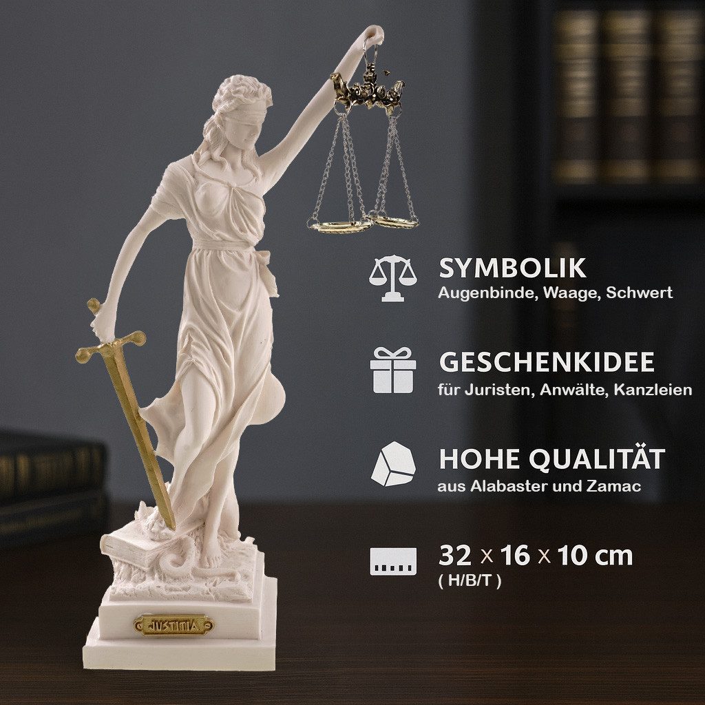 Kremers Schatzkiste Dekofigur Justitia Göttin Figur Skulptur Themis BGB Rec günstig online kaufen