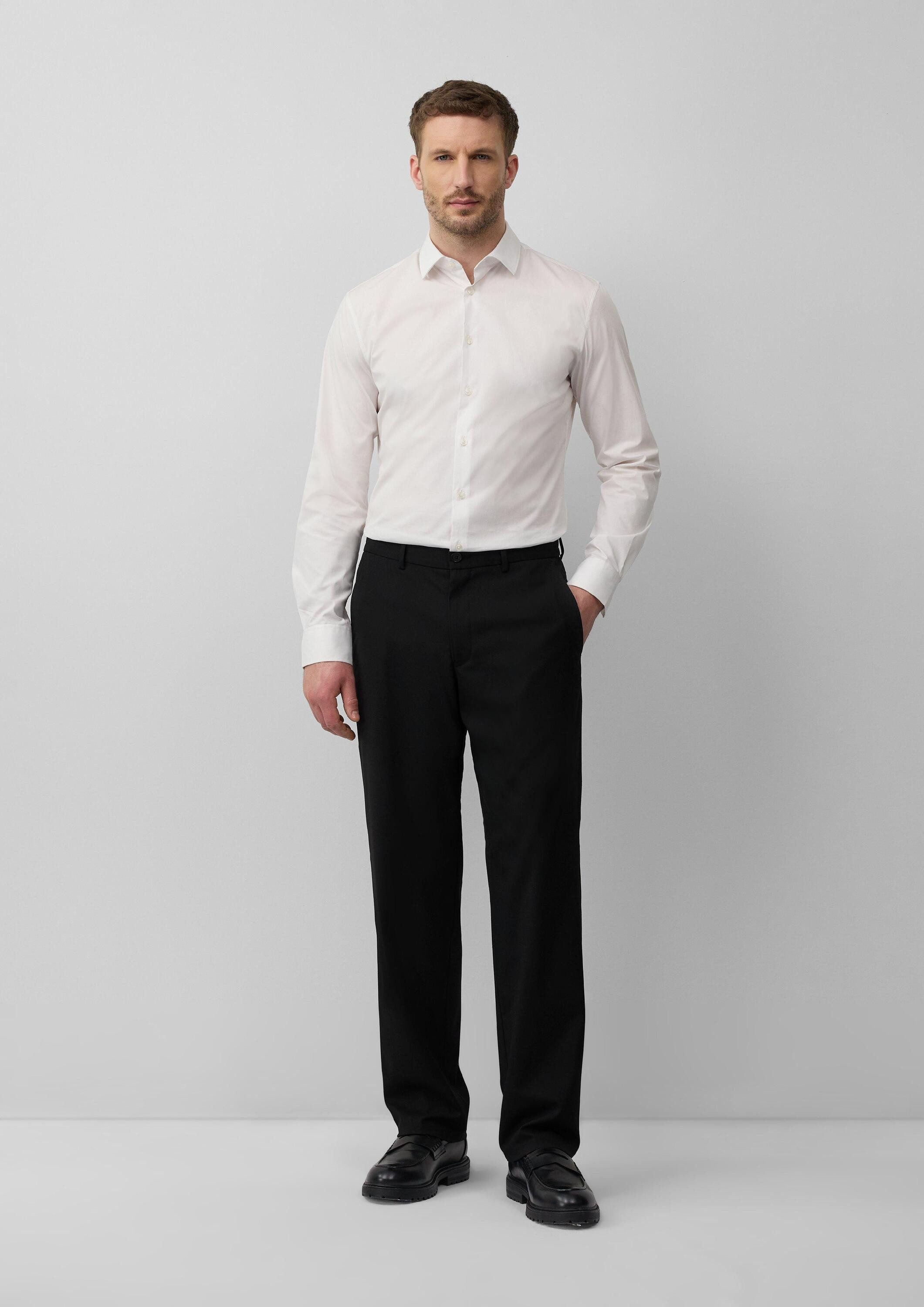 s.Oliver Chinos Hose s.O NOW: Anzughose aus Stretch-Material mit Wide Leg günstig online kaufen