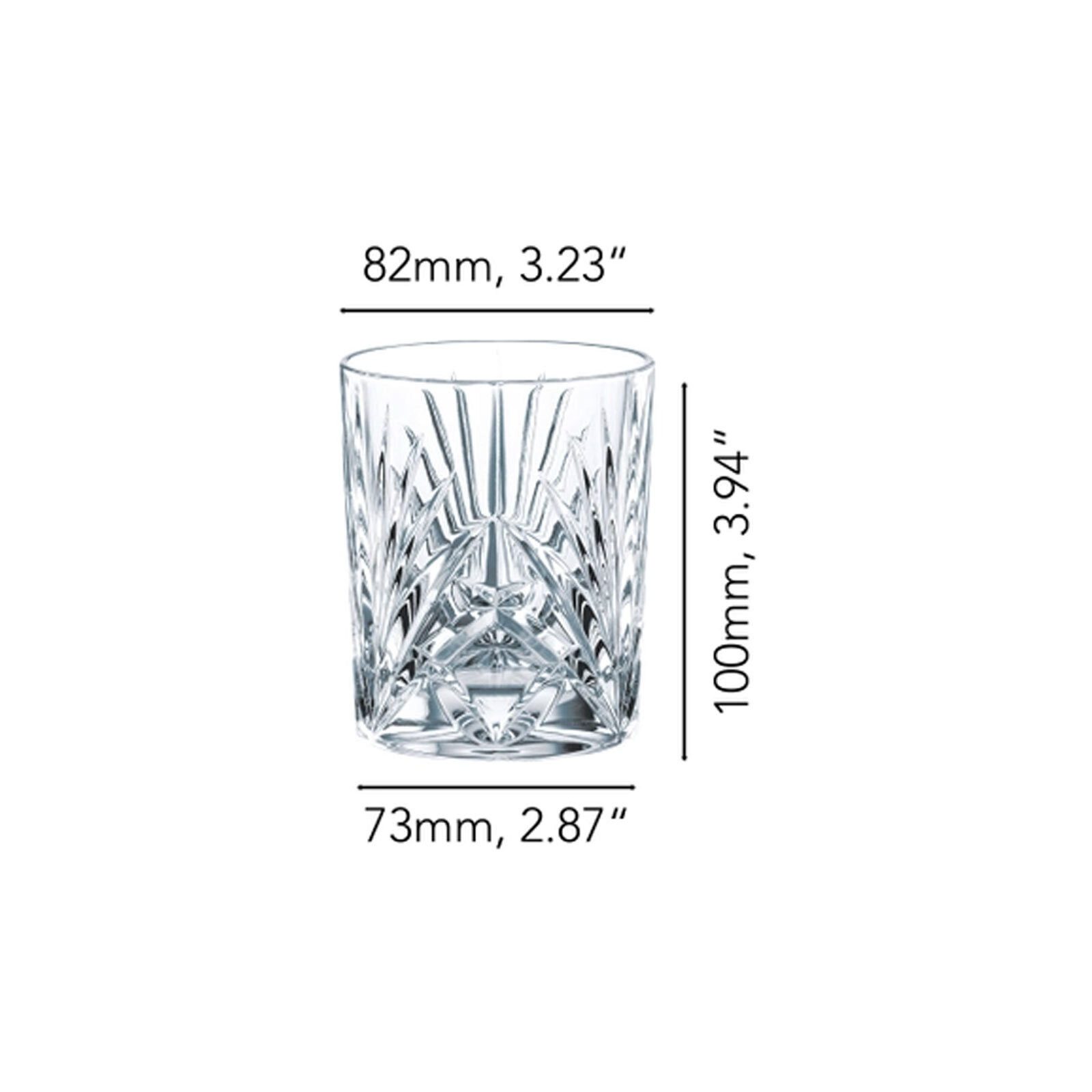 Nachtmann Whiskyglas Palais Whiskytumbler 304 ml 6er Set, 6-tlg., Glas