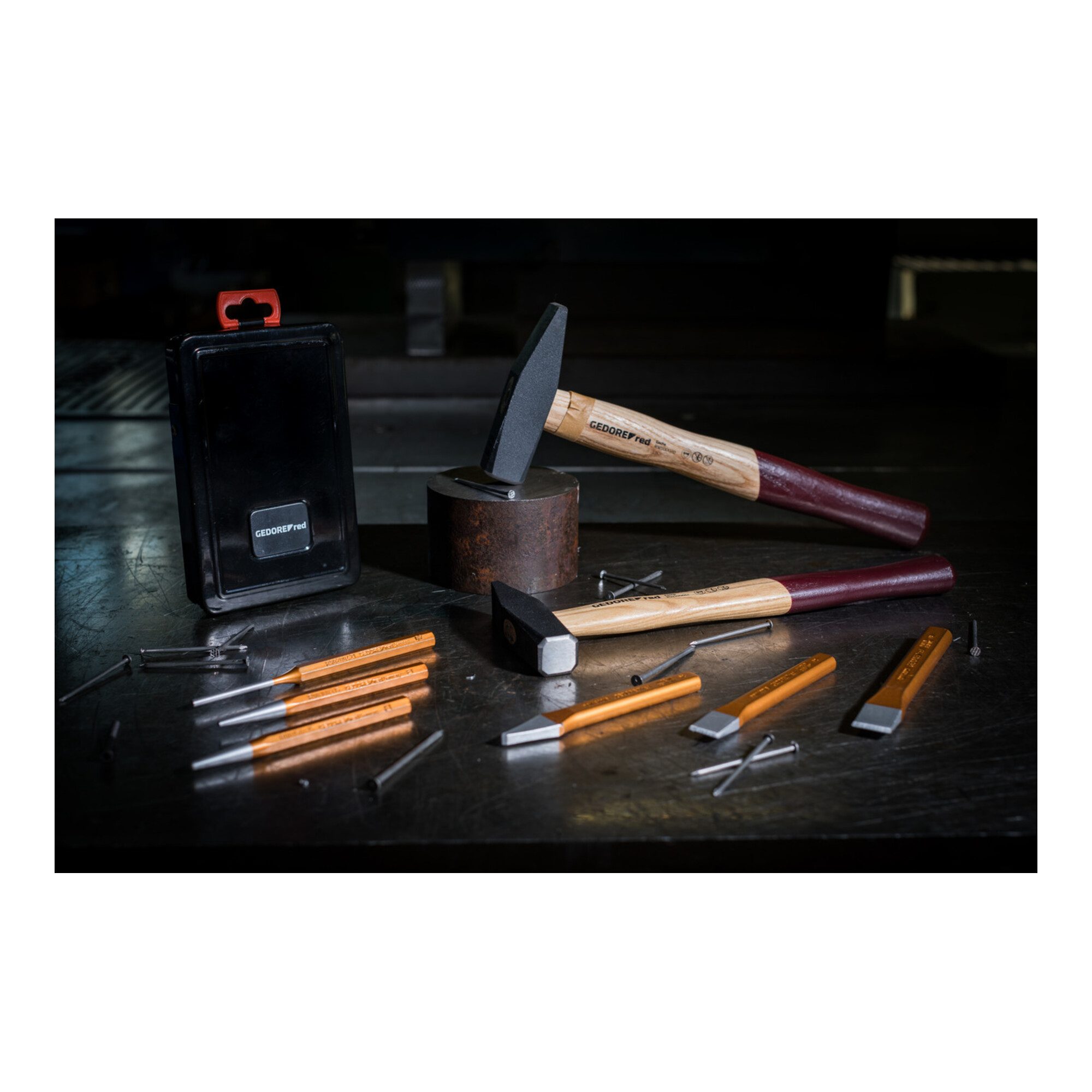 Gedore Red Hammer Gedore red Schlosserhammer mit Holzgriff, 300 g Kopfgewicht, Hammer mi