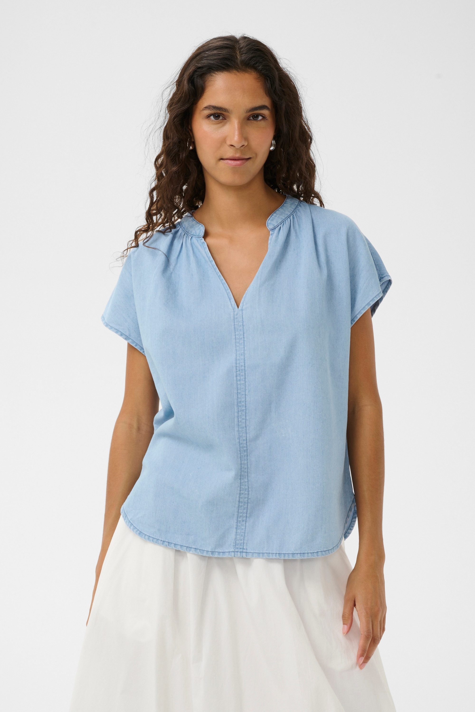 SOAKED IN LUXURY Kurzarmbluse Kurzarm-Bluse SLAdelita
