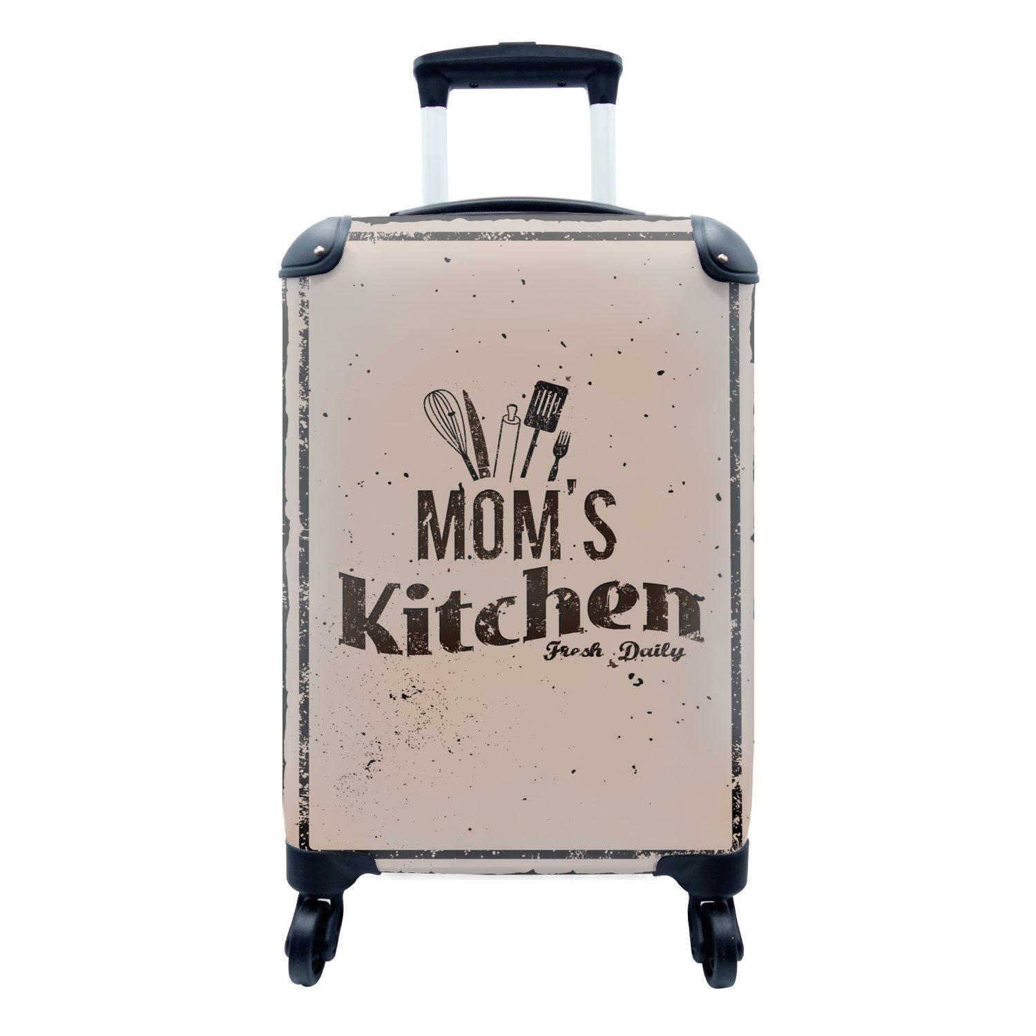 MuchoWow Handgepäckkoffer Küche - Mutter - Retro, 4 Rollen, Reisetasche mit rollen, Handgepäck für Ferien, Trolley, Reisekoffer