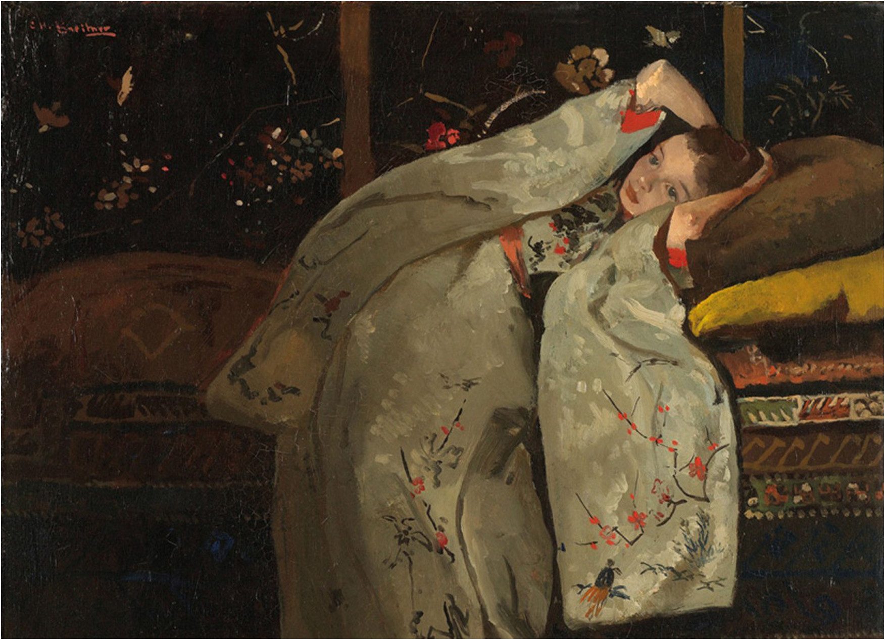 More2Home Wanddekoobjekt Wandtextil MondiArt, GIRL IN KIMONO