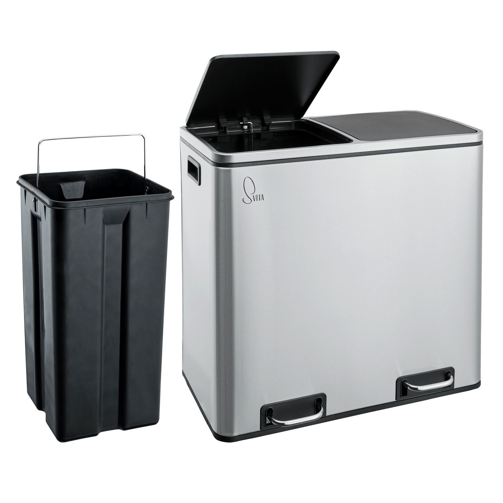SVITA Mülltrennsystem, herausnehmbar, Kunststoff, Griff