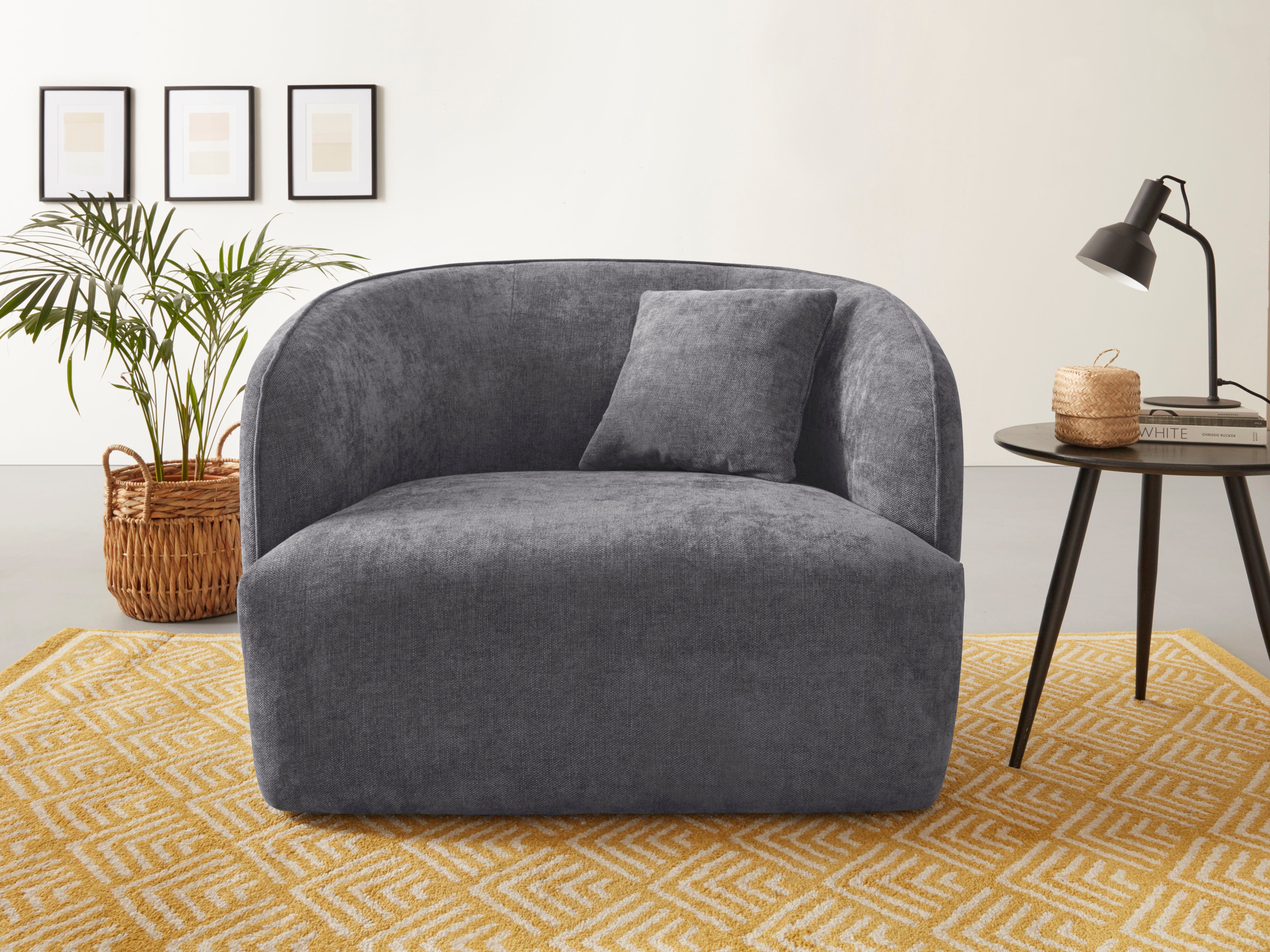 andas Sessel Knautschzone, auch mit Bouclé-Bezug günstig online kaufen