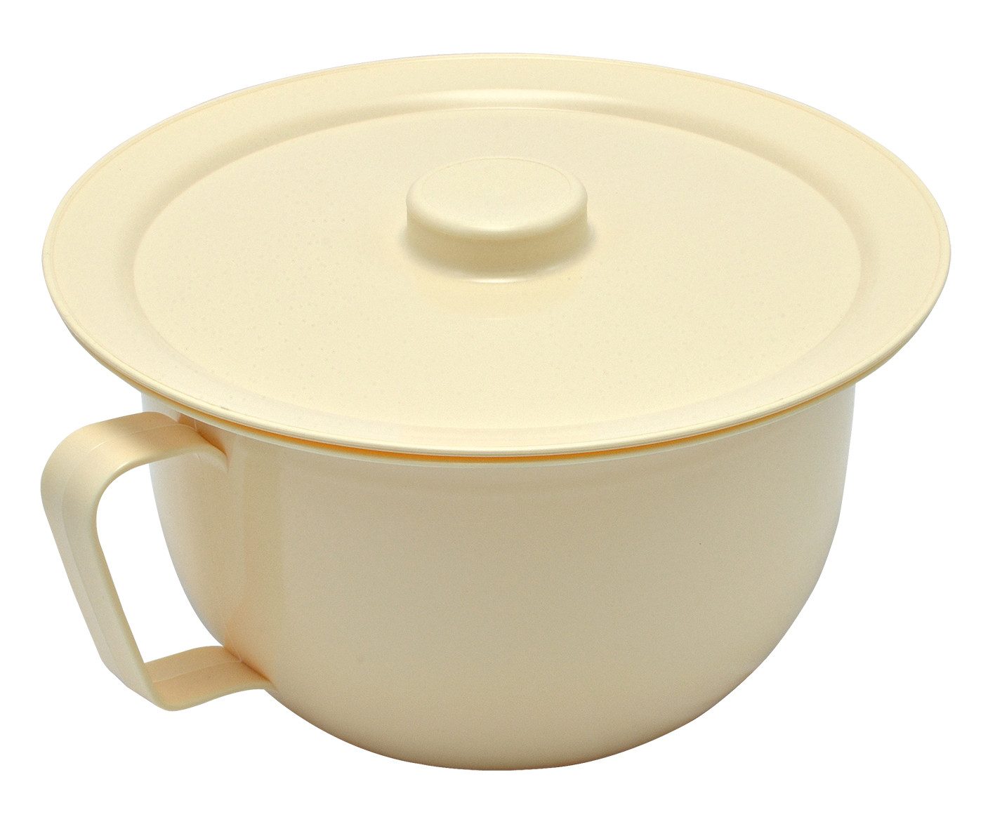 Sundo Homecare Toilettenstuhl-Eimer Nachttopf mit Deckel elfenbein Bettpfanne tragbare Toilette Topf