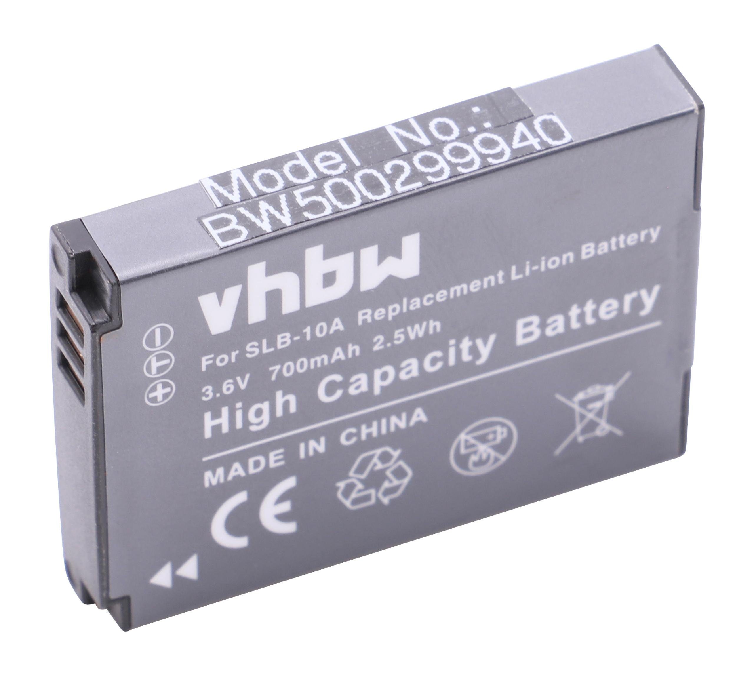 vhbw passend für Samsung L310w, M100, M310W, NV9, PL50, PL51, PL55, PL60, Kamera-Akku 700 mAh