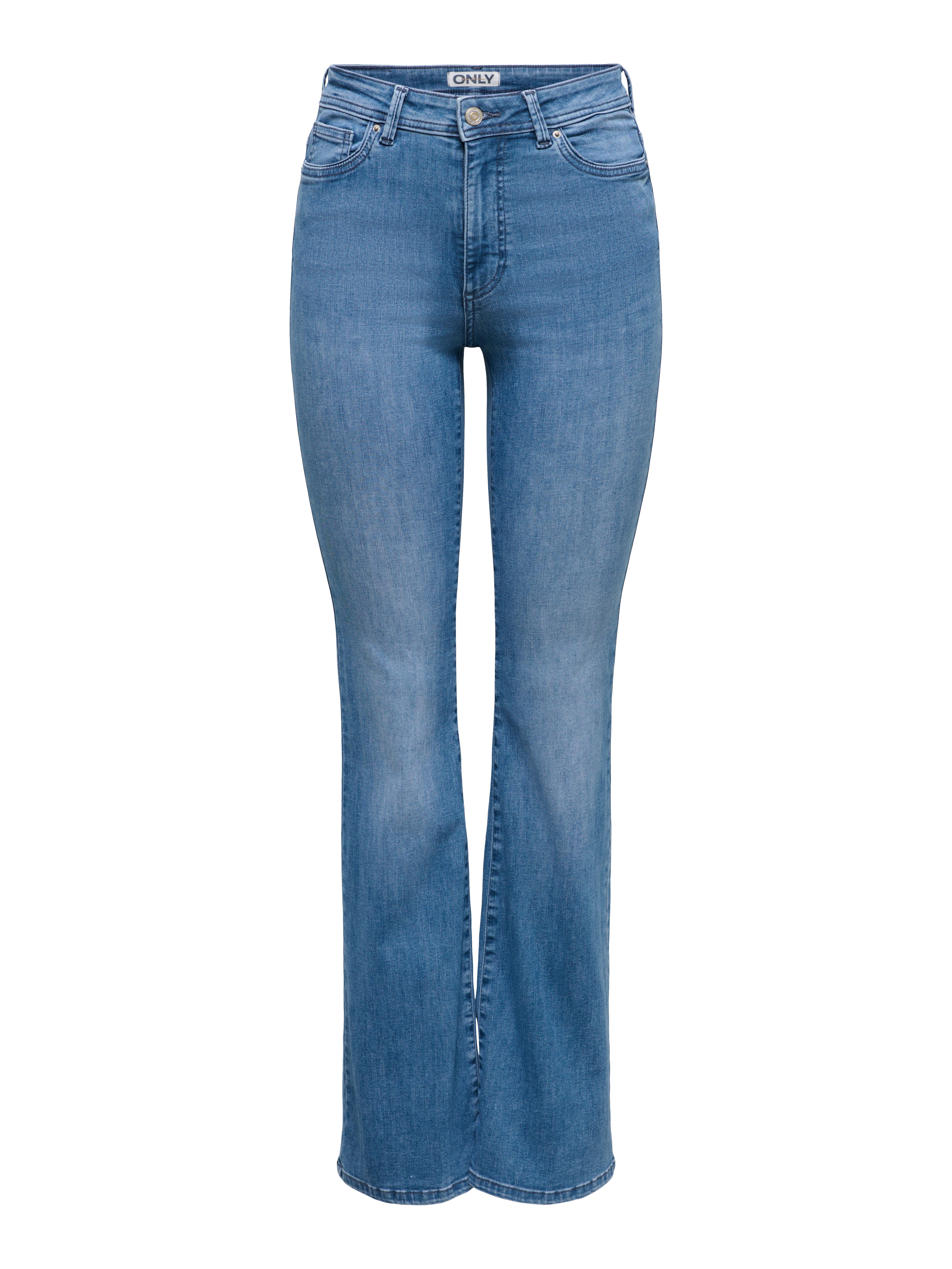 ONLY Bootcut-Jeans ONLWAUW HW FLARED DNM TAI475 Baumwollmischung