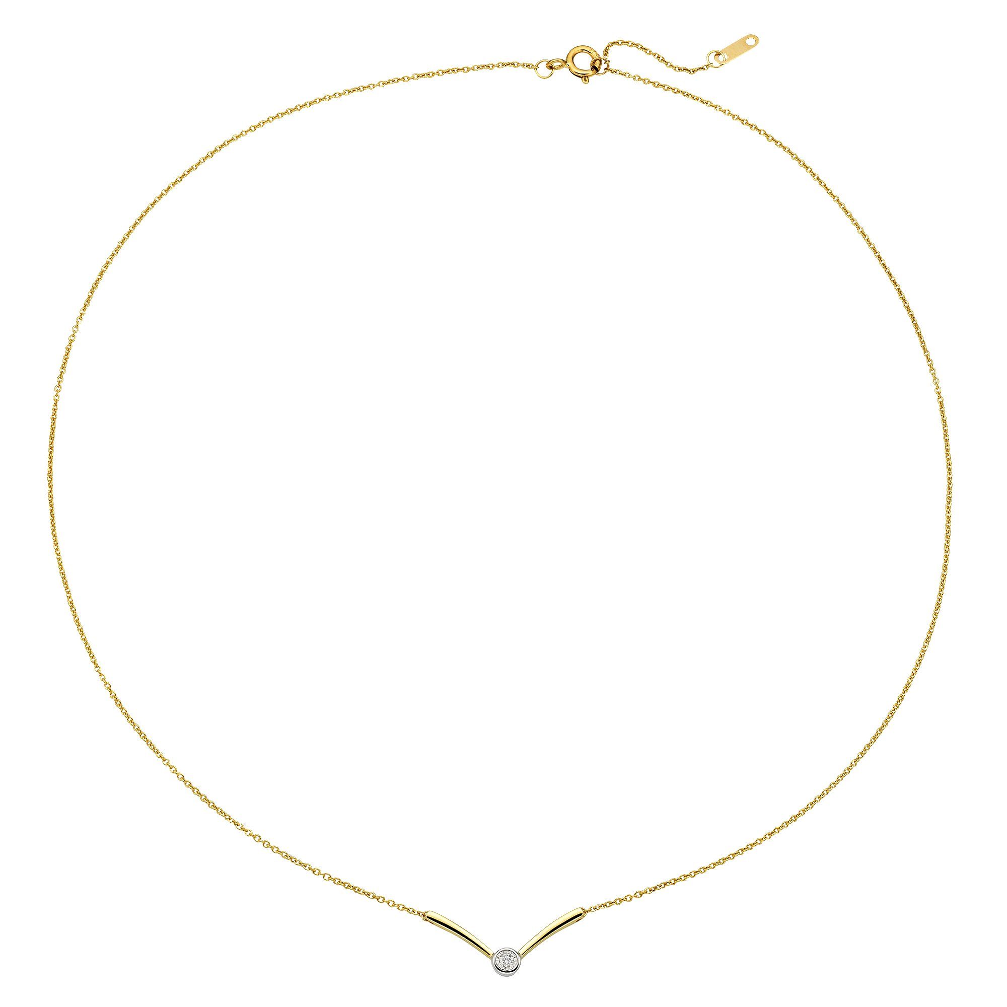 Diamonds by Ellen K. Collierkettchen Gold 375 mit Brillant 0,03ct.