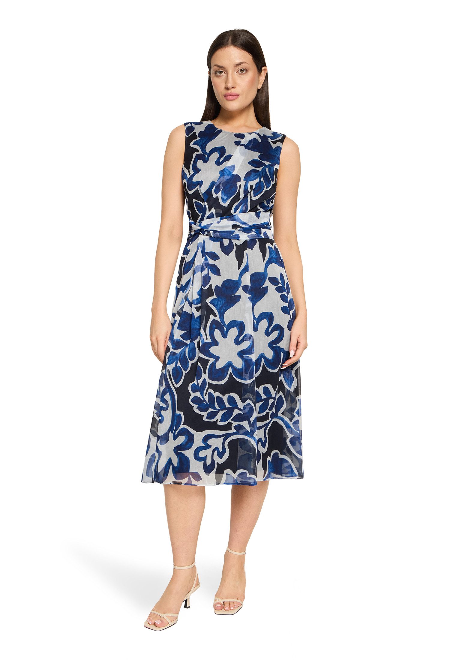 Betty&Co Chiffonkleid Damen ohne Arm