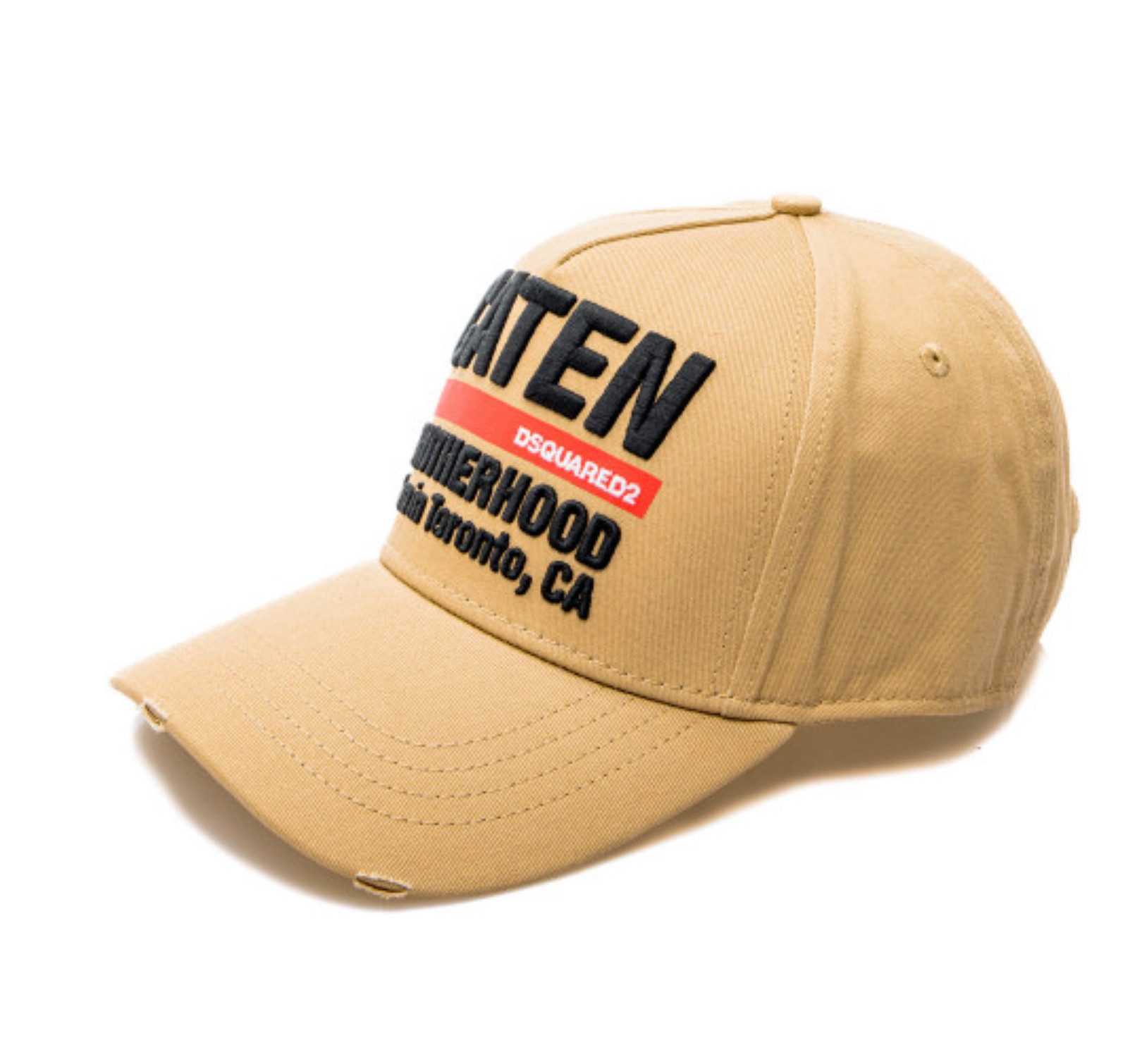 Dsquared2 Baseball Cap Baseballkappe Brotherhood Icon Cap Kappe gesticktes Maxi-Logo-Patch auf der Vorderseite