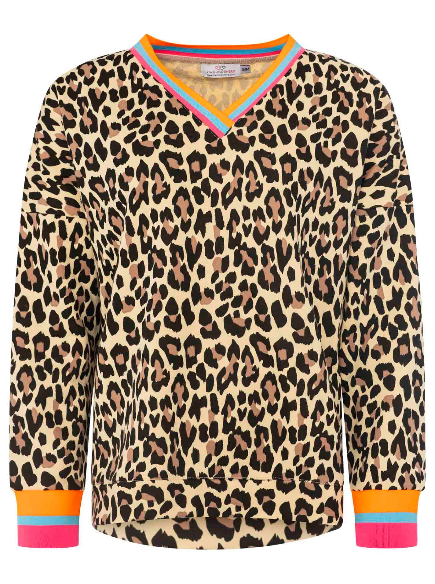 Sweatshirt "Leo Allover Neon Kante"