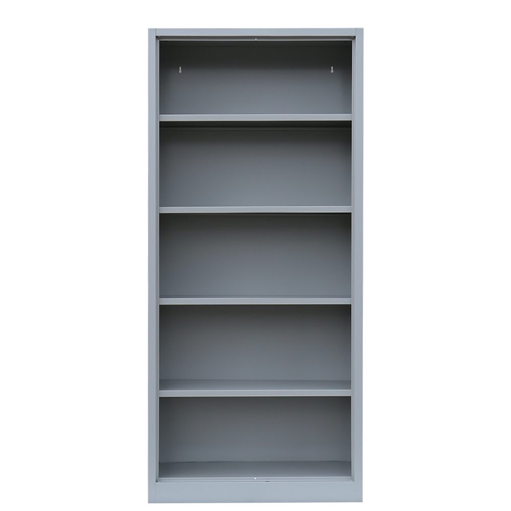 Steelboxx Aktenregal Metallregal Bücherregal 4,5 OH 1800 x 800 x 380 mm lichtgrau, 1-tlg., Komplett verschweißt (keine Montage erforderlich)