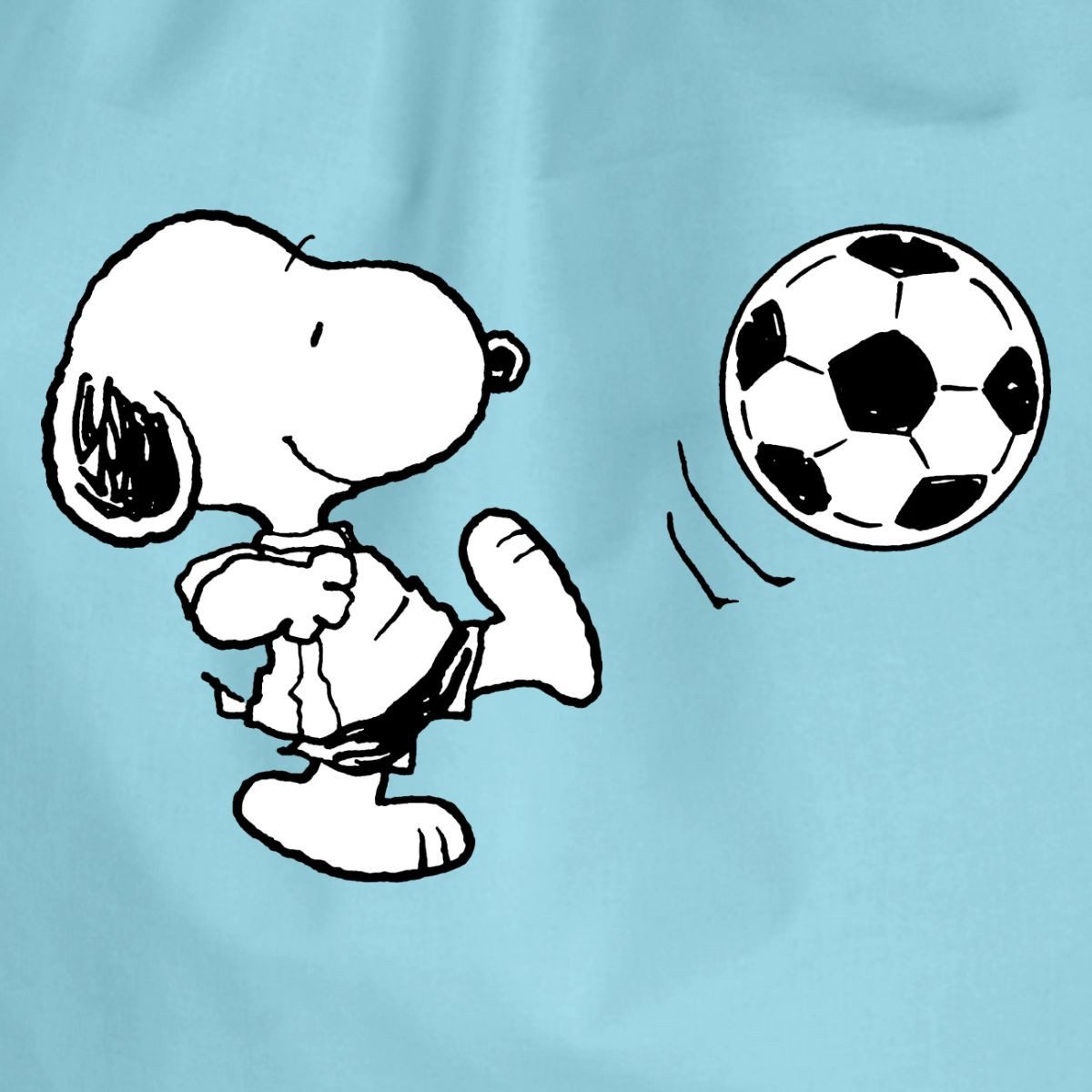 Spreadshirt Turnbeutel Peanuts Snoopy Fußball Sport Turnbeutel (1-tlg)