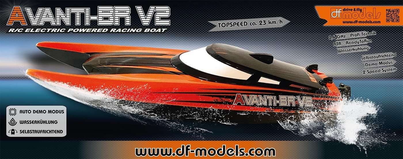 Thumbnail - DF-Models RC-Quadrocopter DF Models RC Speed Boot AVANTI BR V2 RTR