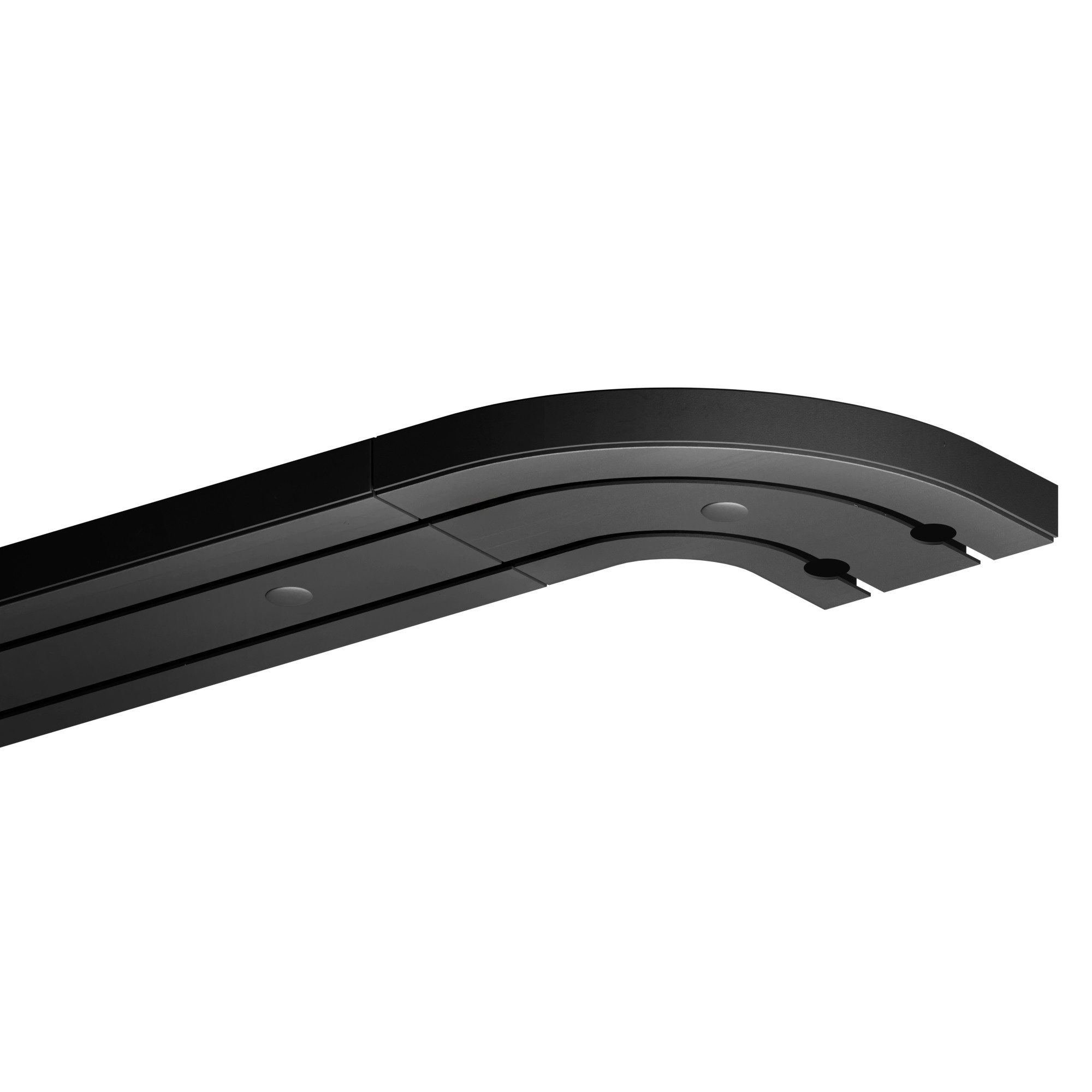 Bestlivings Gardinenschiene schwarz, 90-480 cm, Komplettset inkl. Montagezu günstig online kaufen