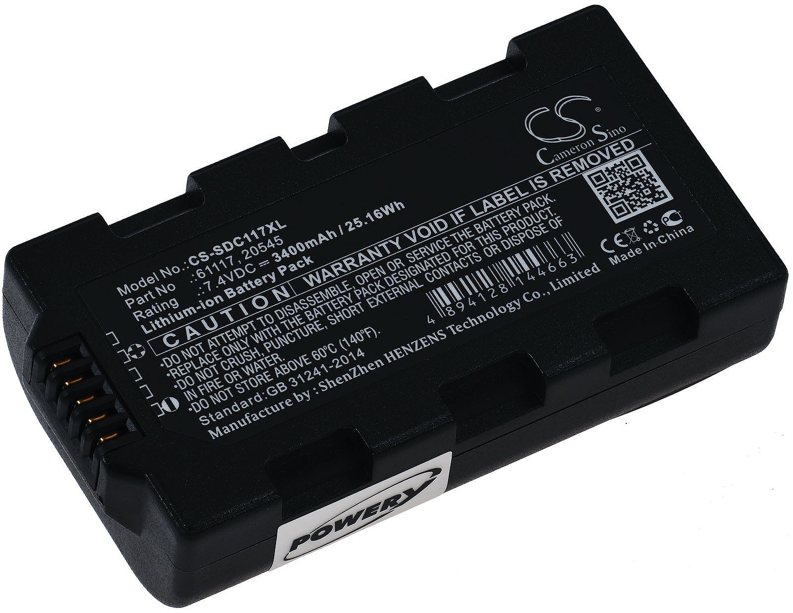 Powery Akku 3400 mAh (7.4 V)