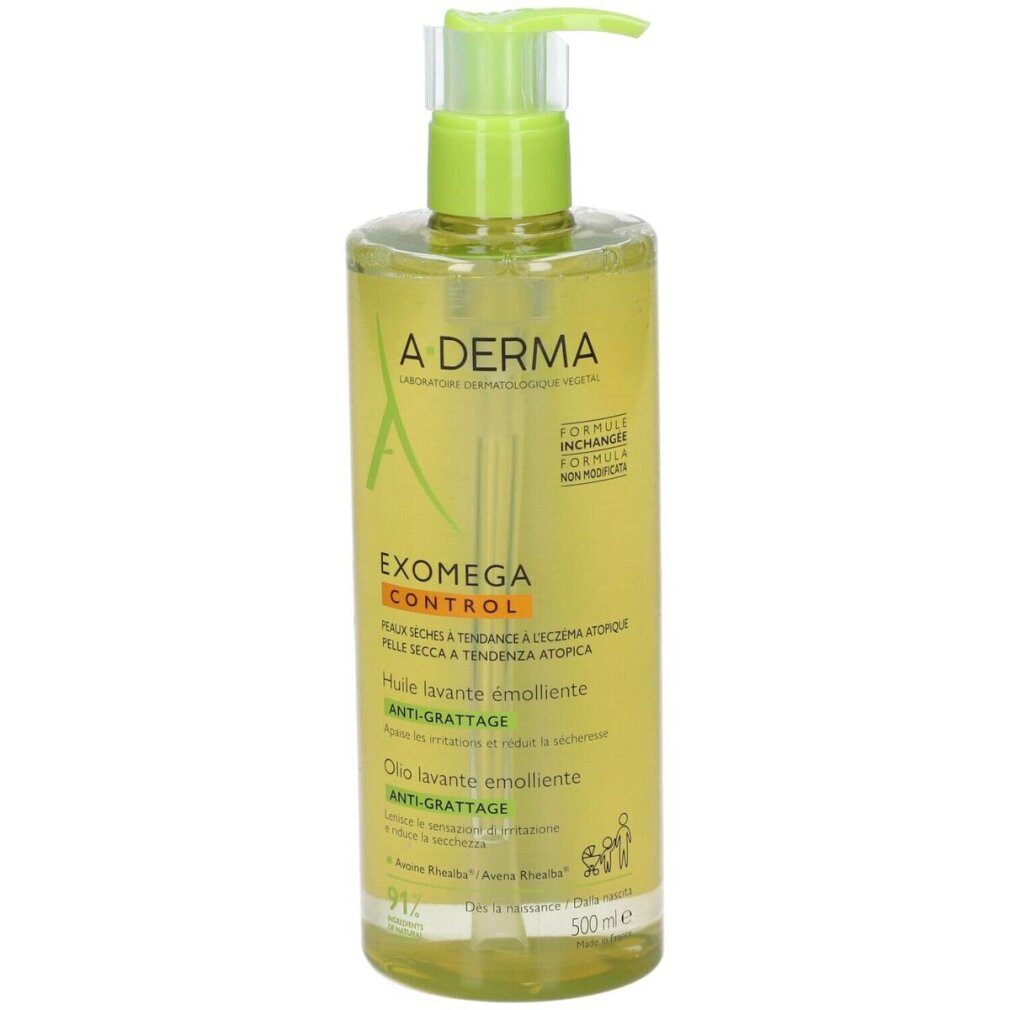A-derma Duschpflege _Exomega Control pflegendes Duschöl 500ml