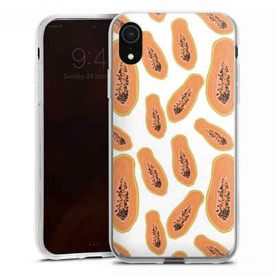 DeinDesign Handyhülle Papaya, Apple iPhone Xr Silikon Hülle Bumper Case Handy Schutzhülle