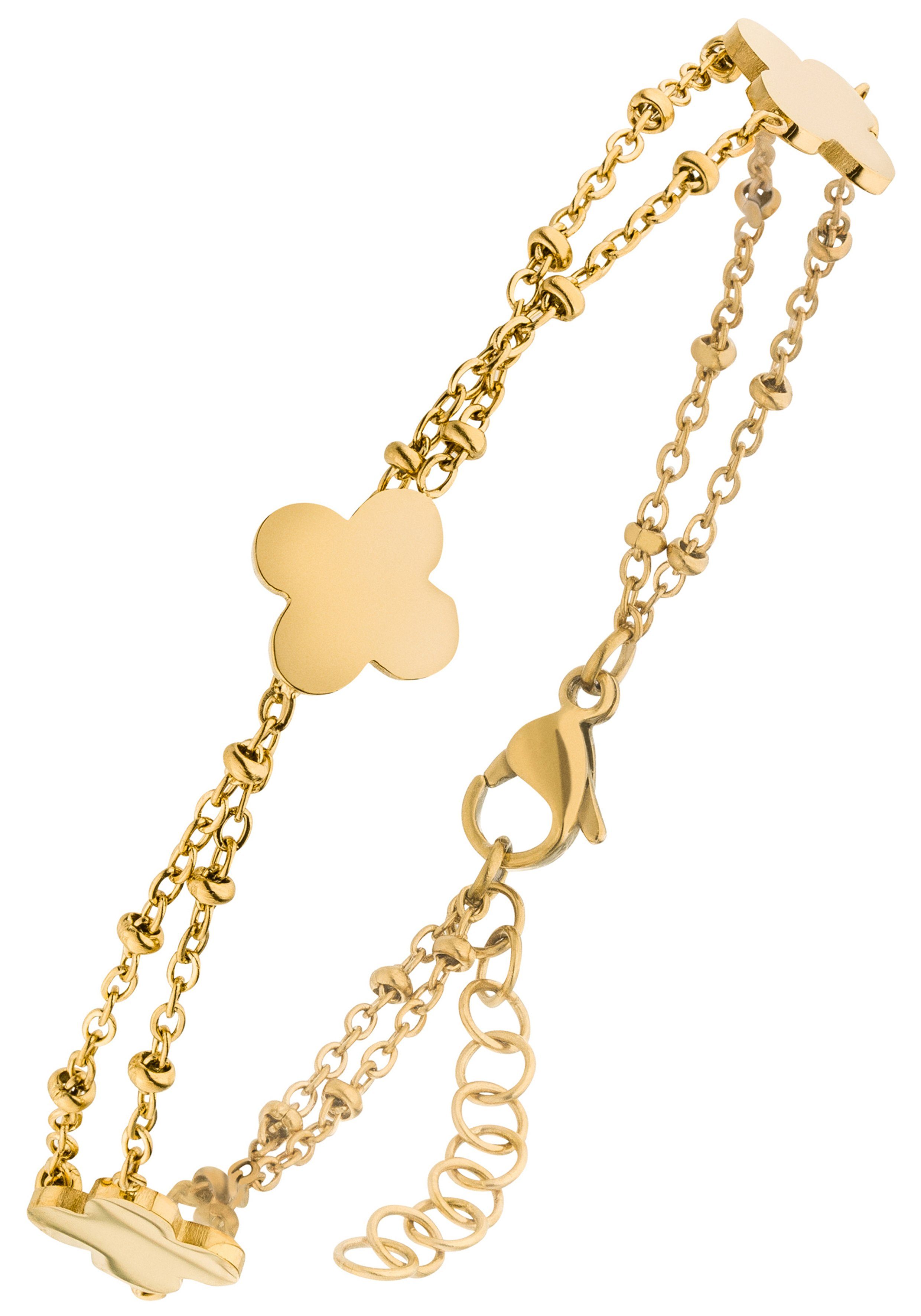 JOBO Armband Blume, aus Edelstahl goldfarben 21 cm günstig online kaufen