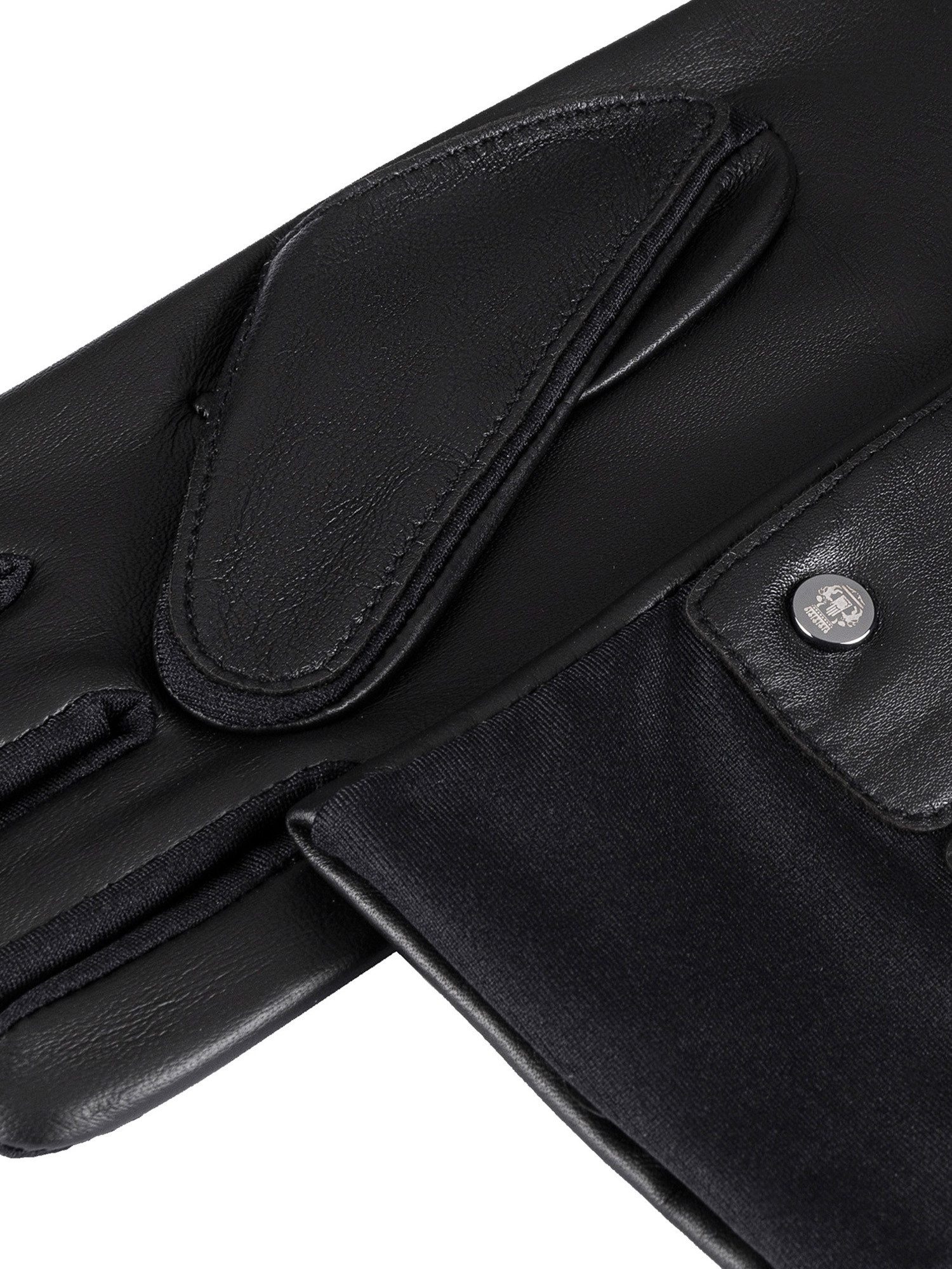 Roeckl Lederhandschuhe STOCKHOLM TOUCH Fingerhandschuhe mit Strickbund und Touch-Funktion