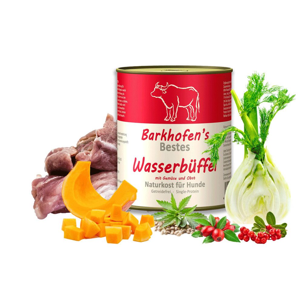 Barkhofen Tiernahrung Bestes Wasserbüffel, Nassfutter für: Hunde