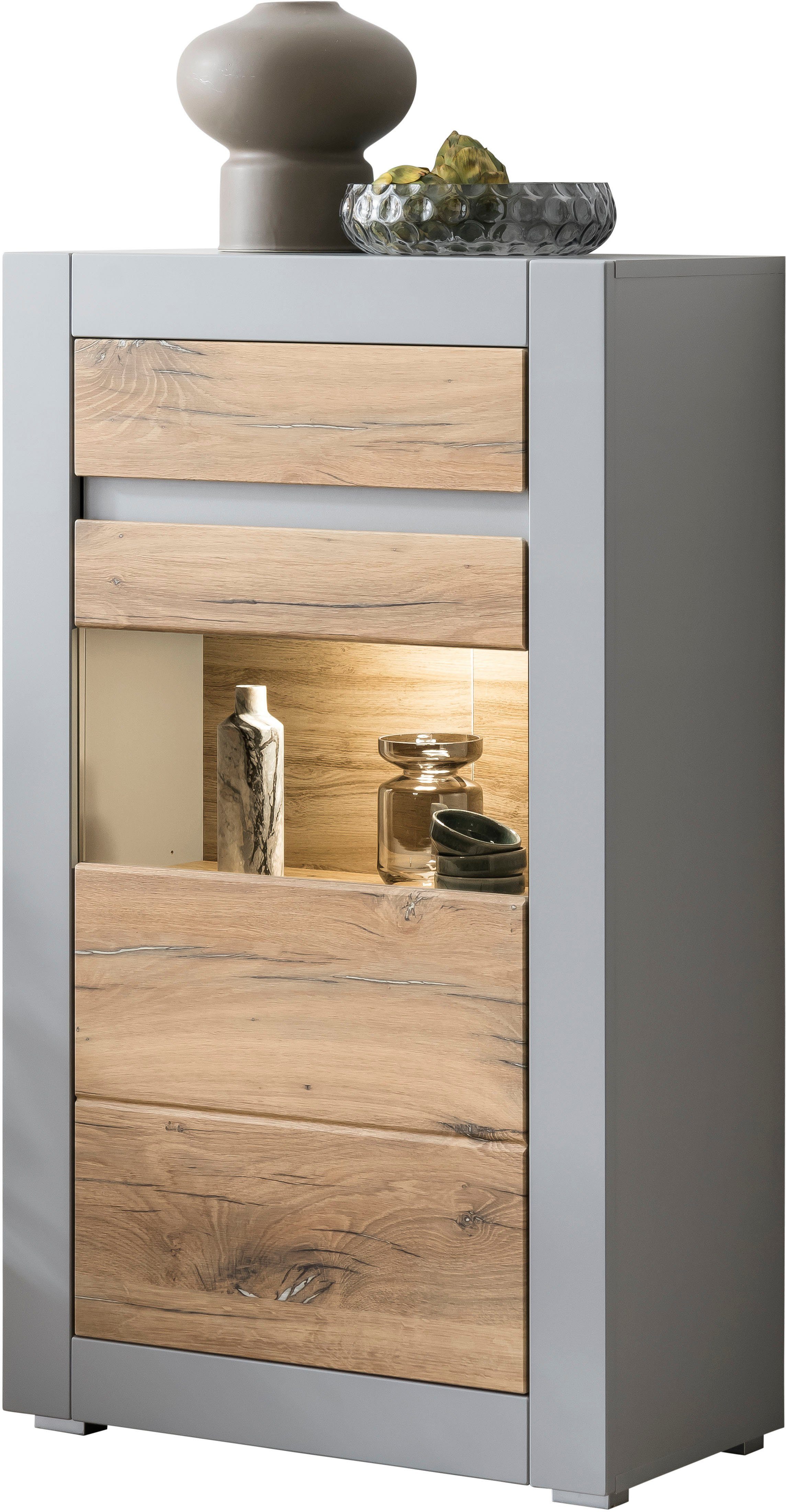 INOSIGN Vitrine CASABLANCA mit Soft-Close, Funktion, Höhe 113 cm