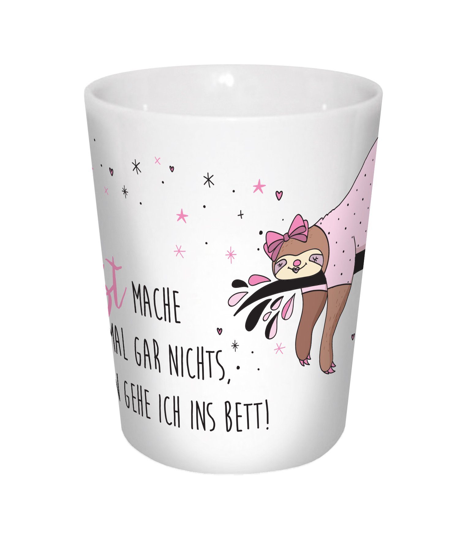 Becher Faultier Daphne Bett