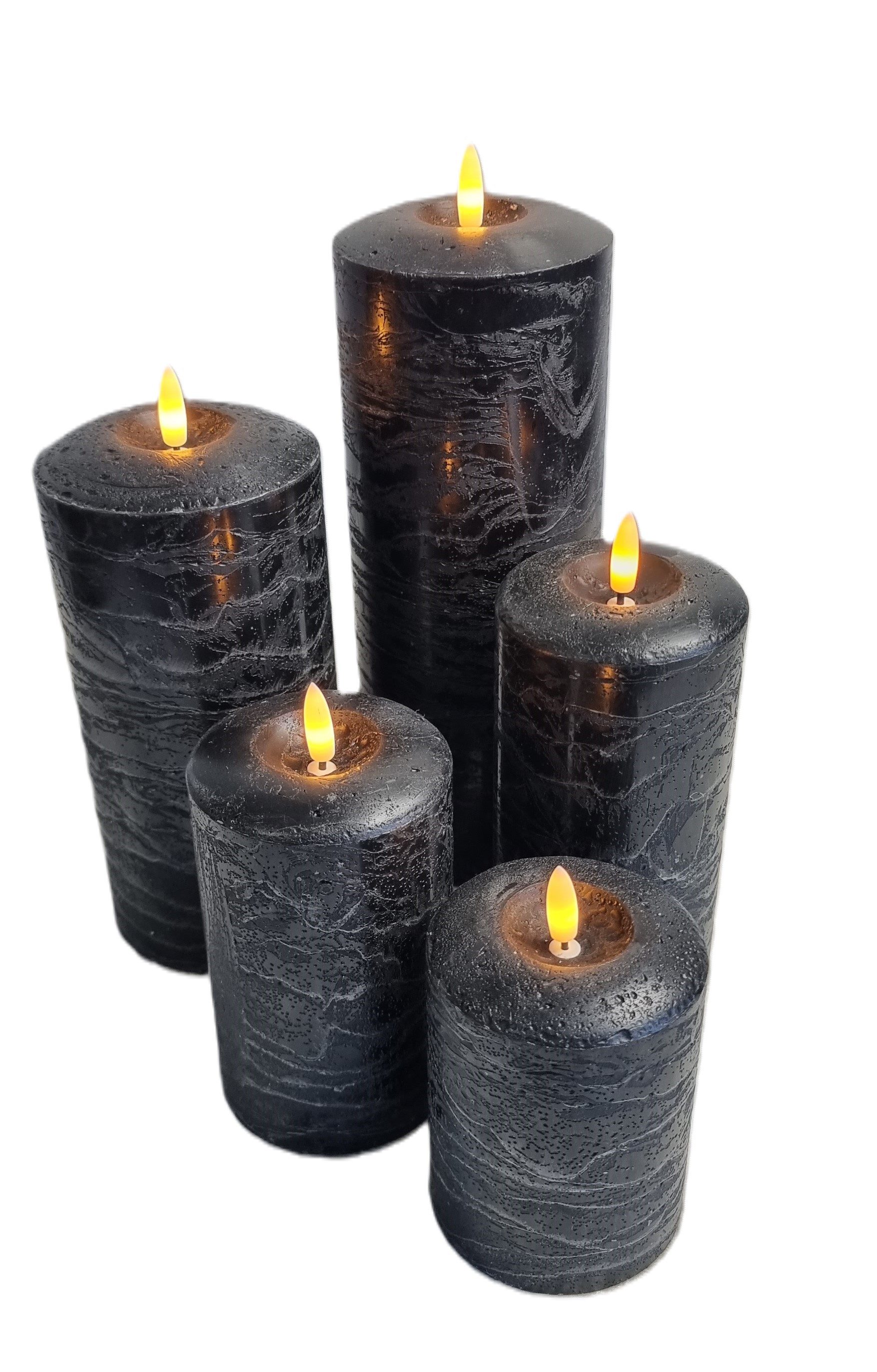 formano Stumpenkerze Echtwachskerze Rustik mit LED & Timer verschiedene Far günstig online kaufen