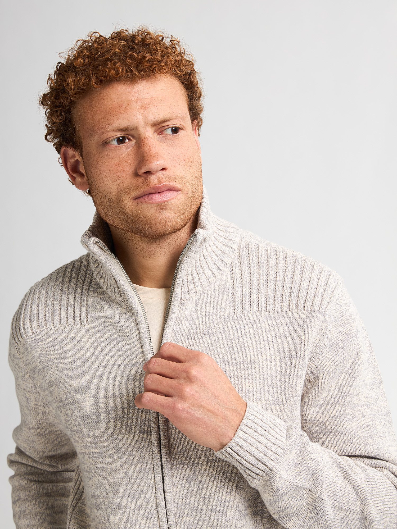 Petrol Industries Strickjacke mit Stehkragen – Bild 3 von 5