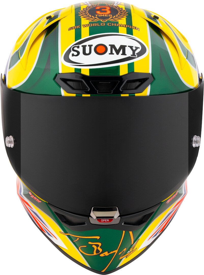 Suomy Motorradhelm S1-XR GP Troy Bayliss Replica 2005 FIM E06 Helm, Notfallsystem-Polsterung (EQRS)