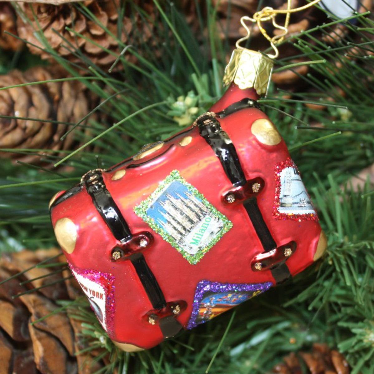 Weihnachts-Anhänger INGE-GLAS® INGE-GLAS Reise-Koffer (1-tlg) Christbaumschmuck