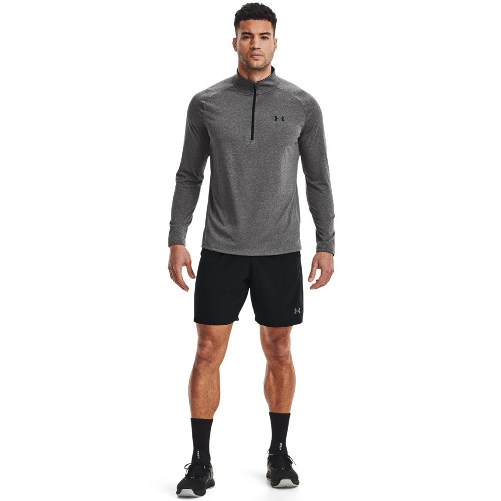 090 1/2 Armour® TECH ZIP Heather Under Carbon T-Shirt 2.0