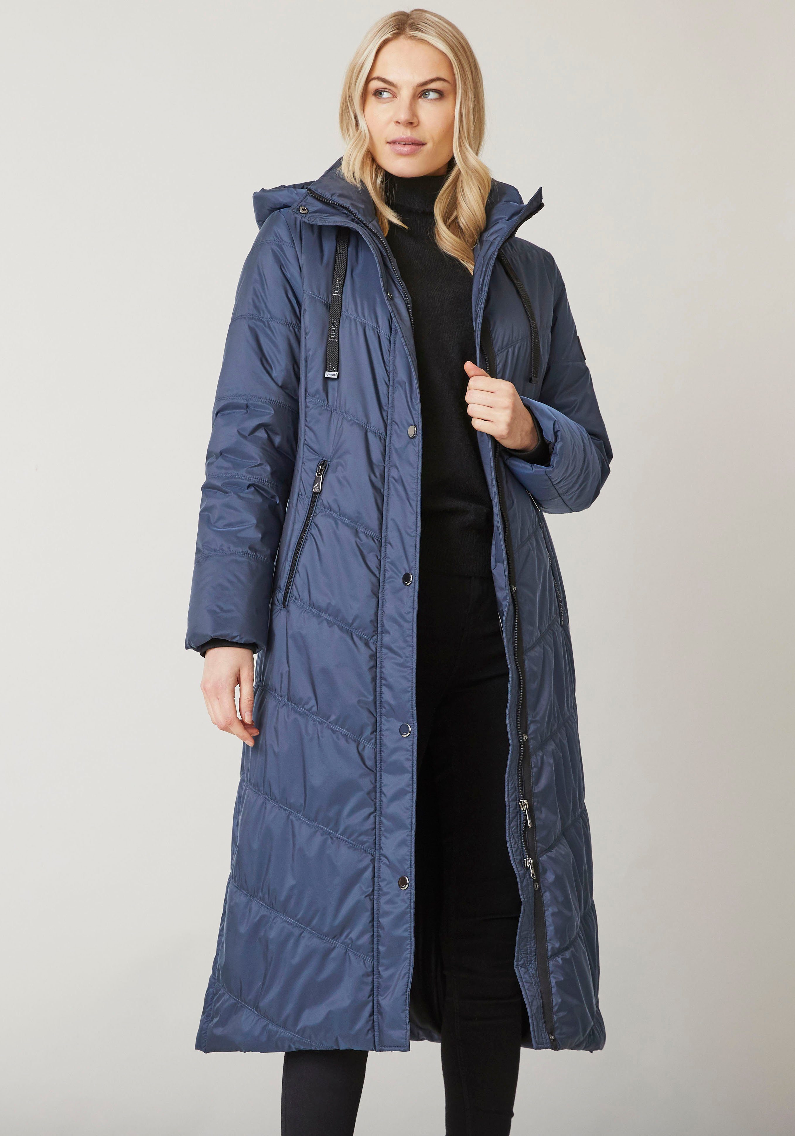 Junge Danmark Winterjacke Ina mit seitlichen Reißverschlusstaschen blue midnight