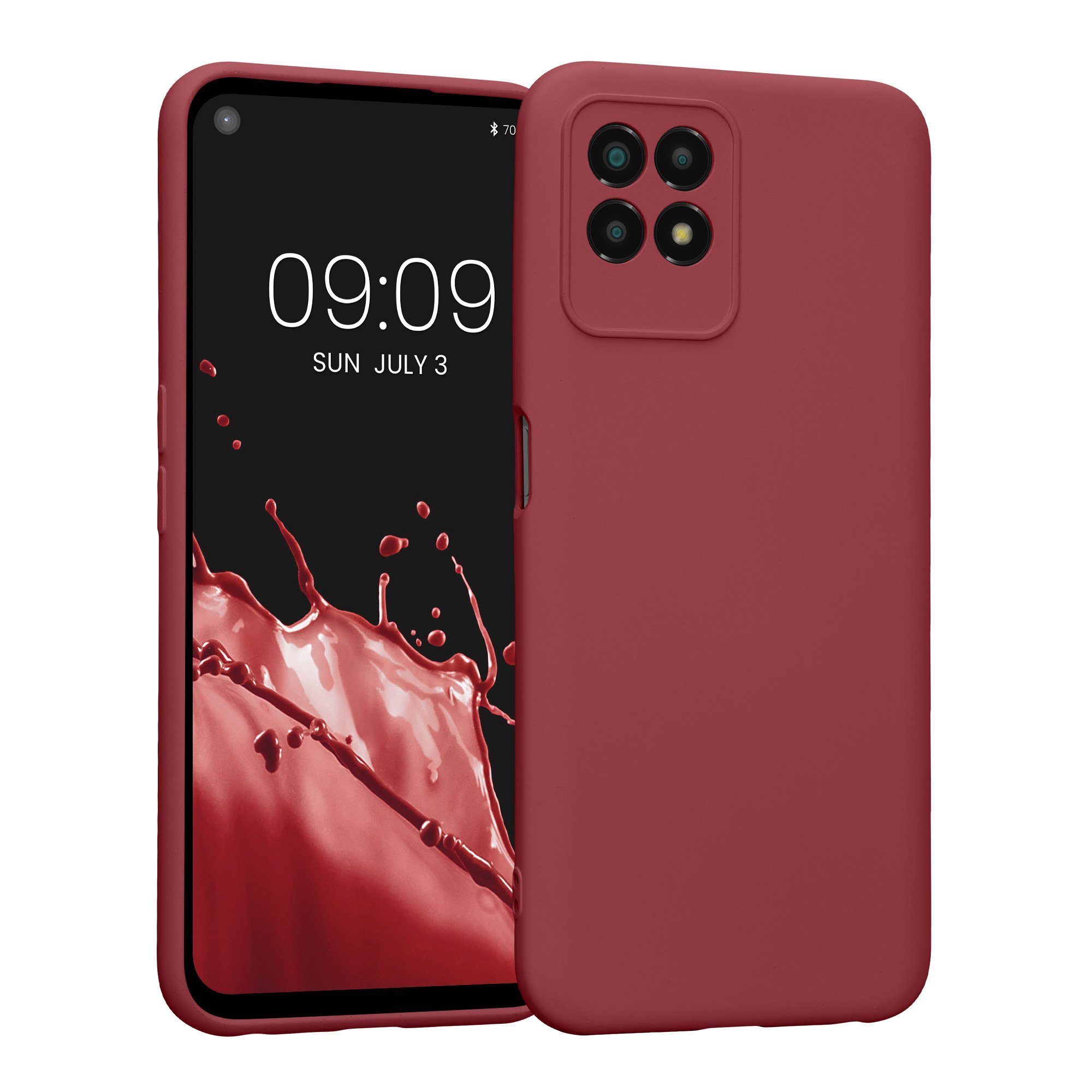 kwmobile Handyhülle Slim Case für Realme 8i, Hülle Silikon Handy - Handyhülle gummiert