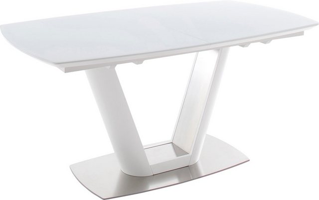 MCA furniture Esstisch »Vanita«, Bootsform mit Synchronauszug, Tischplatte Sicherheitsglas-Otto