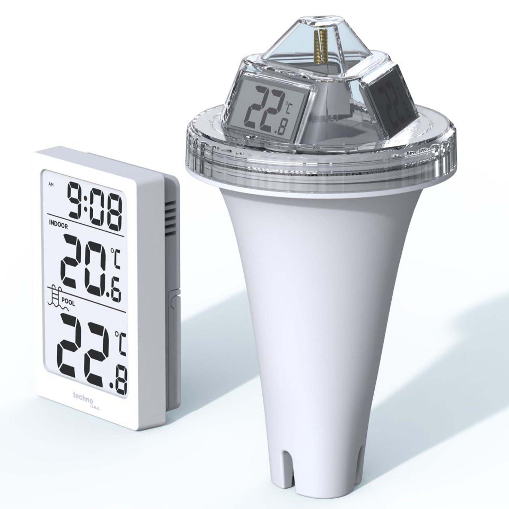 technoline Raumthermometer WS 9079 technoline Poolsensor inklusive Batterien, mit Innen- und Was