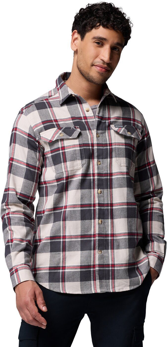 Columbia Outdoorhemd Flare Gun Stretch Flannel DARK STONE TRAILS EDGE PLAID