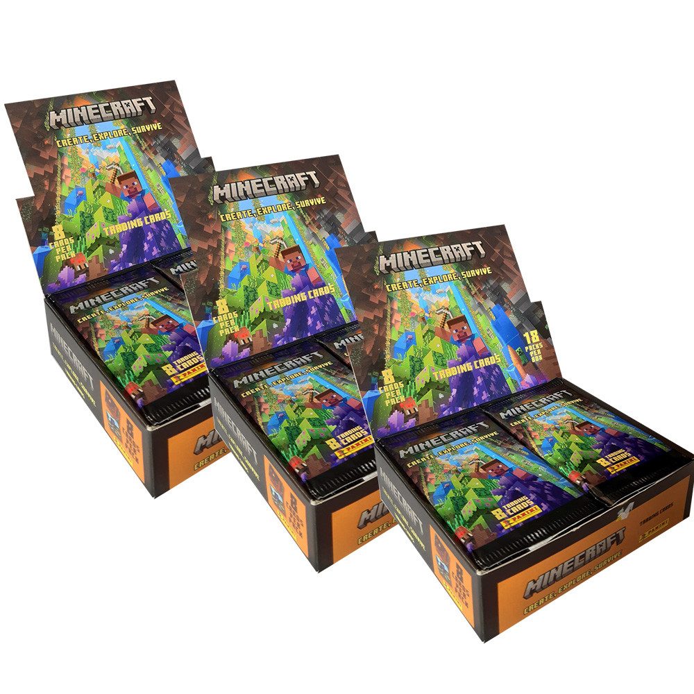 Minecraft Sammelkarte Minecraft - Create Explore Survive S3 Cards - 3 Display (54 Booster)