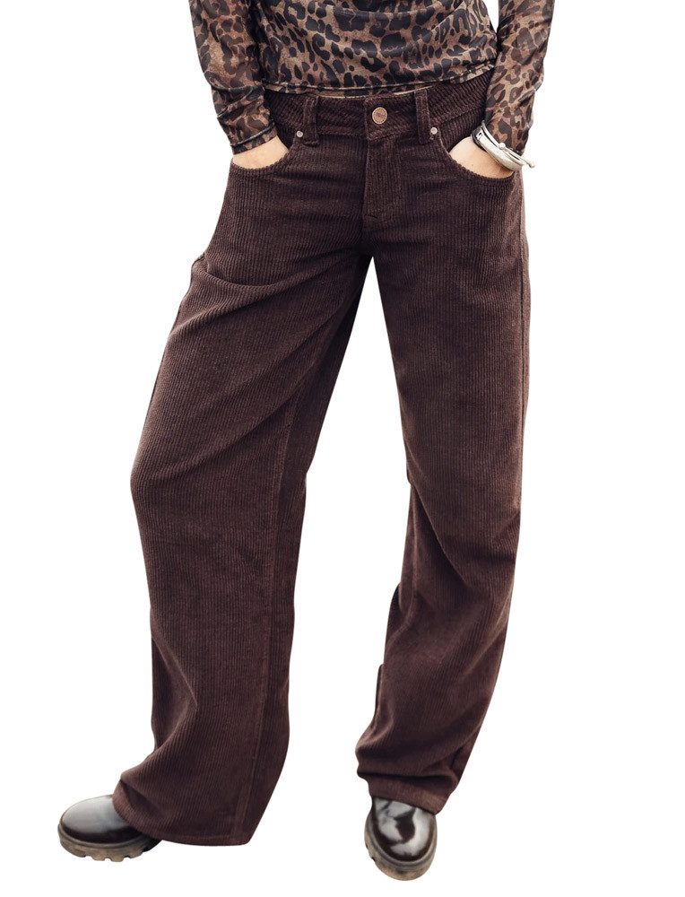 Freeman T. Porter Schlaghose Agatha Veluto Cordhose chocolate torte