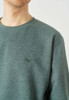 Cleptomanicx Sweatshirt Ligull mit kleiner Möwen-Stickerei