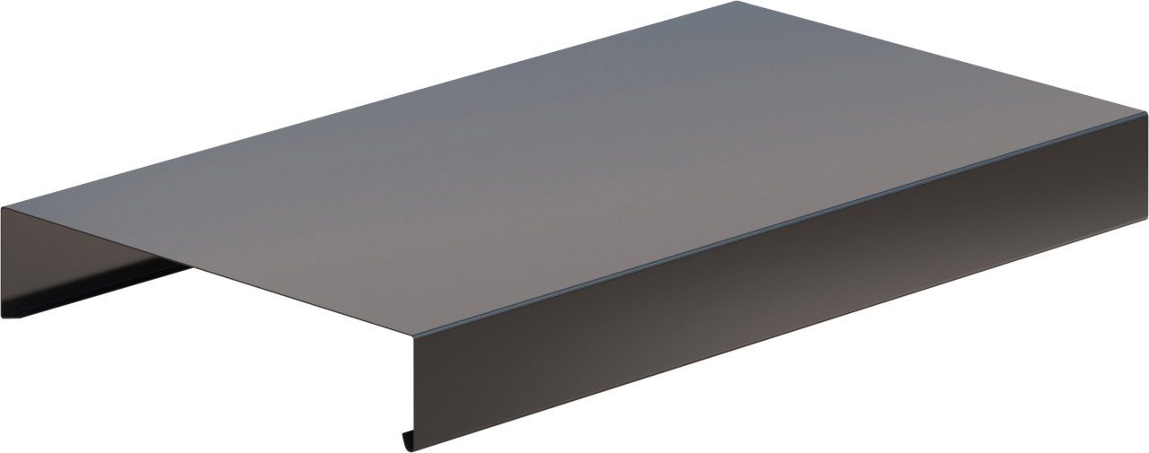 Sarei Haus- und Gartentechnik Glattblech Sarei Mauerabdeckung Alu-anthrazit 0,8 m, Aluminium