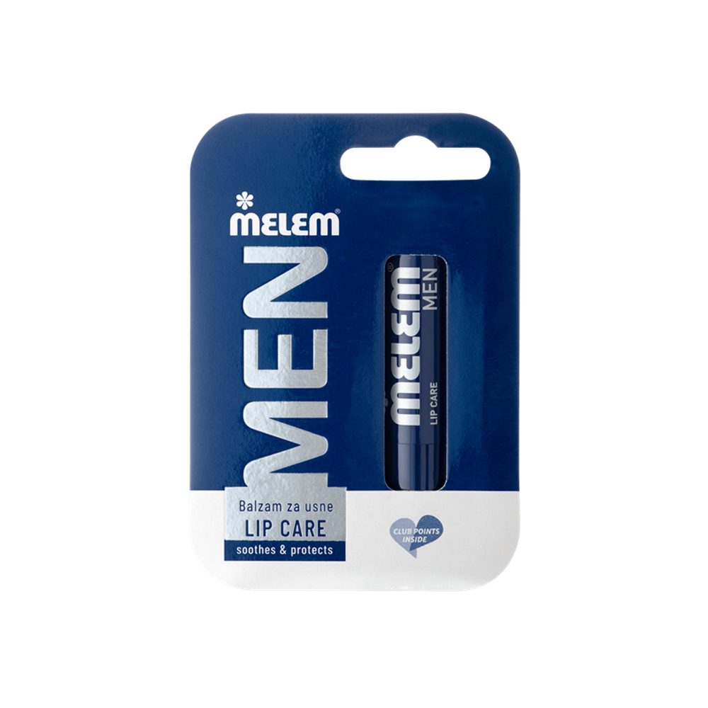 Melem Lippenbalsam Lip Care – Pflegender Lippenbalsam für Männer, 4,5 g