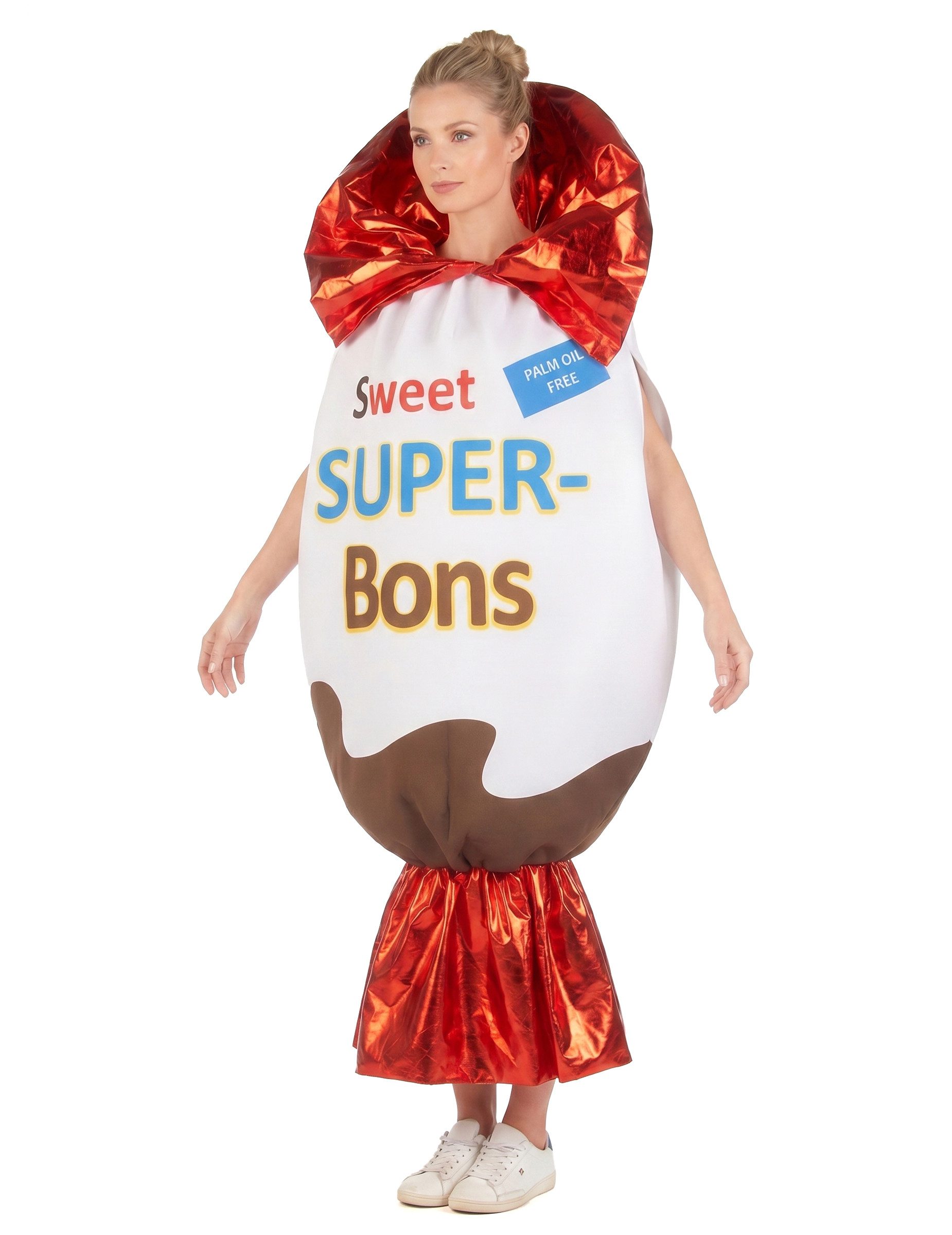 JADEO Kostüm Pralinenkostüm Super-Bon für Damen bunt