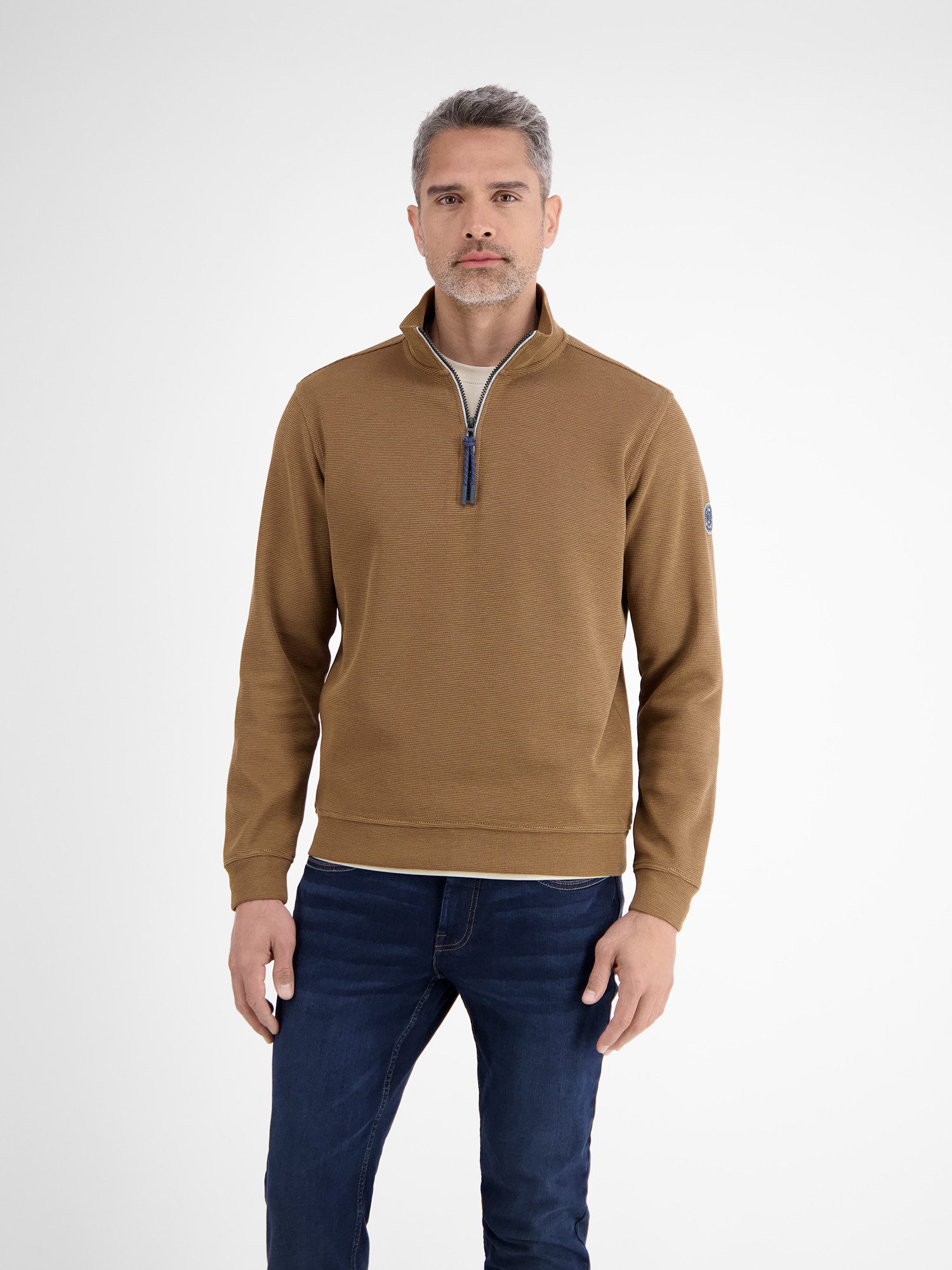 Sweatshirt Unifarbener Sweattroyer für Herren