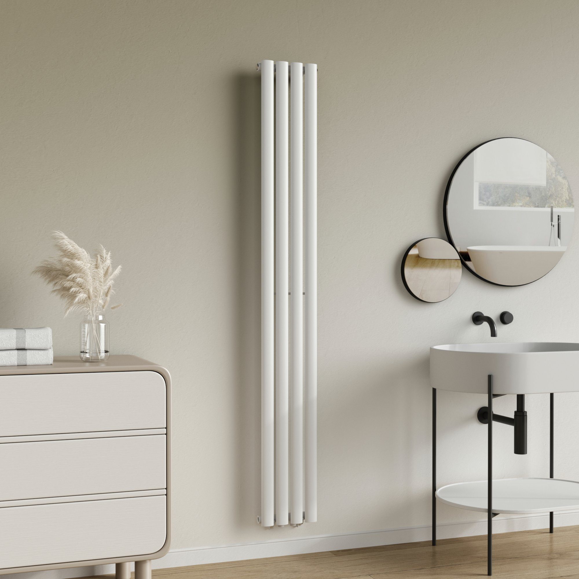 neu.haus Designheizkörper, »Nore« Röhrenheizkörper 180x24cm Einlagig günstig online kaufen