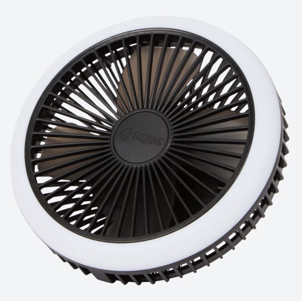 FROYAK Akku-Ventilator Ventilator mit Licht